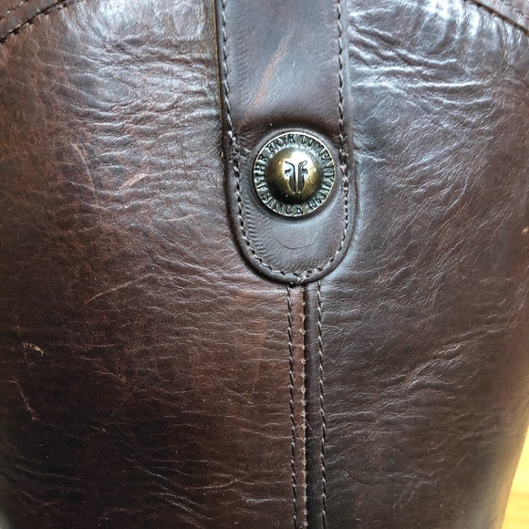 FRYE Melissa Button Boots - Dark Brown - 8.5 - Picture 4 of 7
